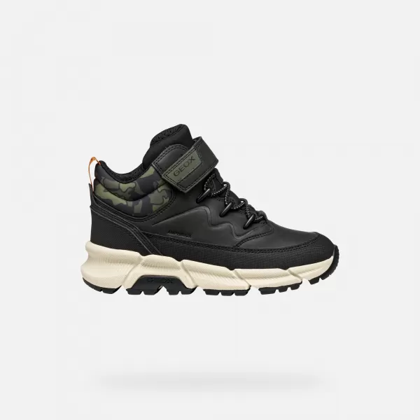  Stiefeletten für Jungen GEOX FLEXYPER PLUS J36LCG0MEMNC0033 SCHWARZ 