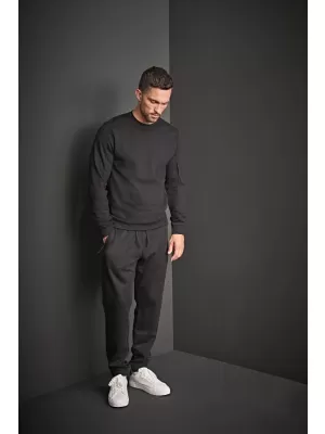 Herren-Sweatshirt TEE JAYS | TJ 5700 GRAU MELIERT
