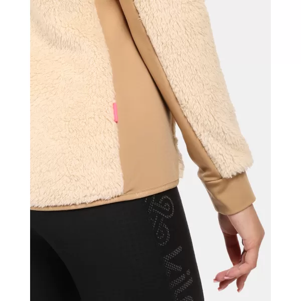  Fleece-Sweatshirt für Damen KILPI NORKA-W ZL0204KI BEIGE 