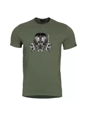 T-Shirt PENTAGON AGERON GAS MASK K09012 OLIVGRÜN