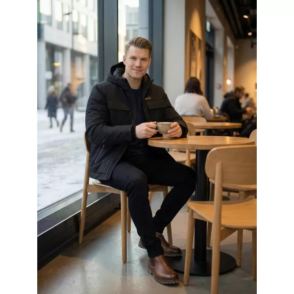  Herren-Winterjacke KIXMI VOLKER SCHWARZ 