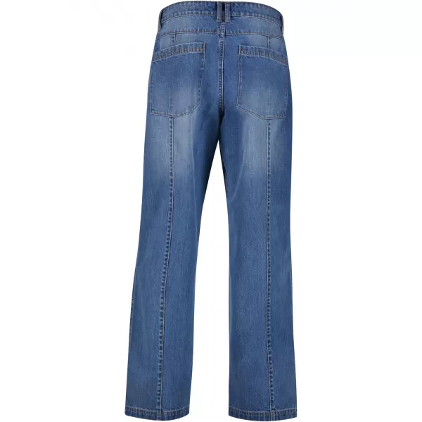  Herrenjeans URBAN CLASSICS TB7605 MITTELTIEFBLAU GEWASCHEN 