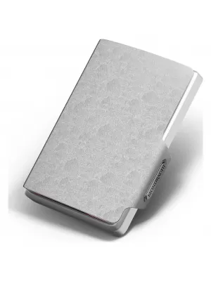 Geldbörse MONDRAGHI SAFFIANO SILBER