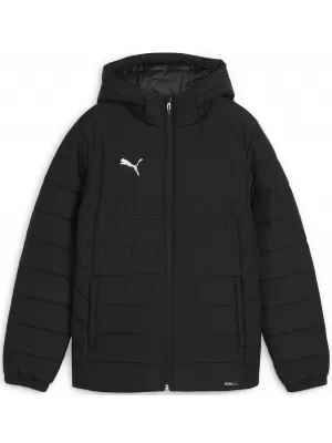 Jacke PUMA TEAMADDITIONS HOODED PADDED JACKET JR 65973803 PUMA BLACK/PUMA SILBER