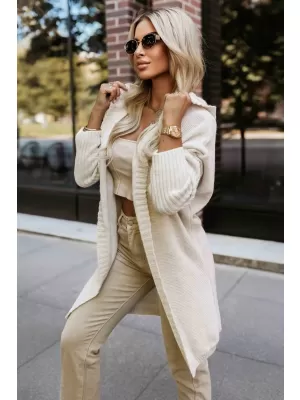 Damen Cardigan NUMOCO 629-1 BEIGE