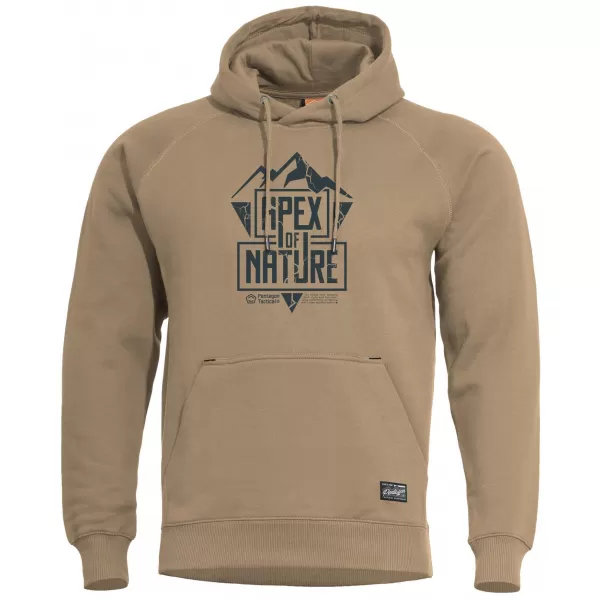  Sweatshirt PENTAGON PHAETON HOOD SWEATER APEX OF NATURE K09021 HELLBRAUN 