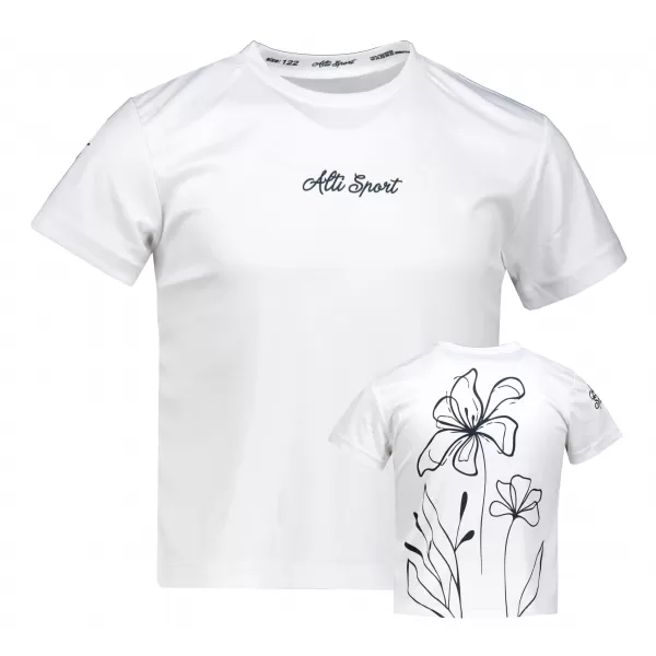  Funktionaler t -Shirt -Prämie von Kindern ALTISPORT VOJ/ALK075TR01 WEIß 