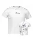 Funktionaler t -Shirt -Prämie von Kindern ALTISPORT VOJ/ALK075TR01 WEIß