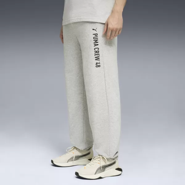  Herren-Jogginghose PUMA M GRAPHIC FRENCH TERRY JOGGER 52770304 HELLGRAUES HEIDEKRAUT 