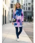 Erweitertes Premium-Sweatshirt für Damen ALTISPORT VOJ/ALW117MI06 BLAU-ROSA