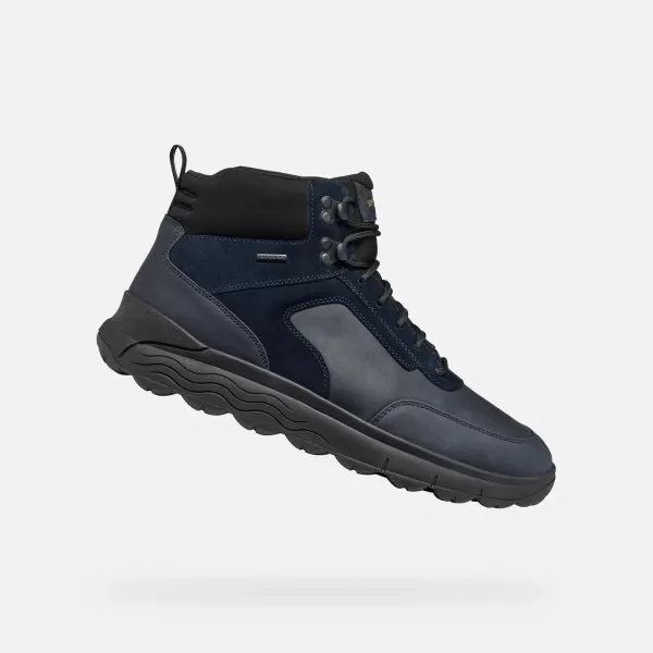  Herren-Stiefeletten GEOX SPHERICA 4X4 ABX G006729 DUNKELBLAU 