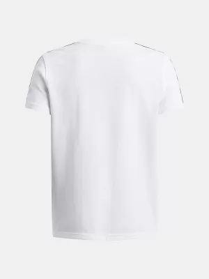 T-Shirt für Jungen UNDER ARMOUR UA B ICON TAPED SS 6001583-100 WEIß