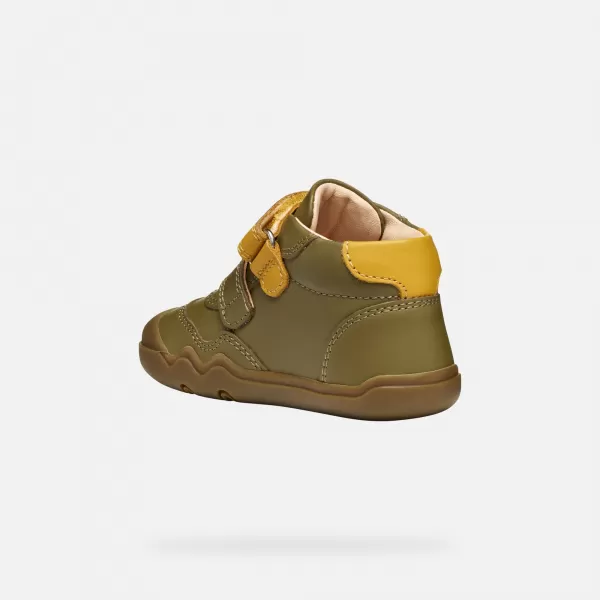  Jungen barfuß GEOX STEPPIEUP B565WC00085CE32P KHAKI 