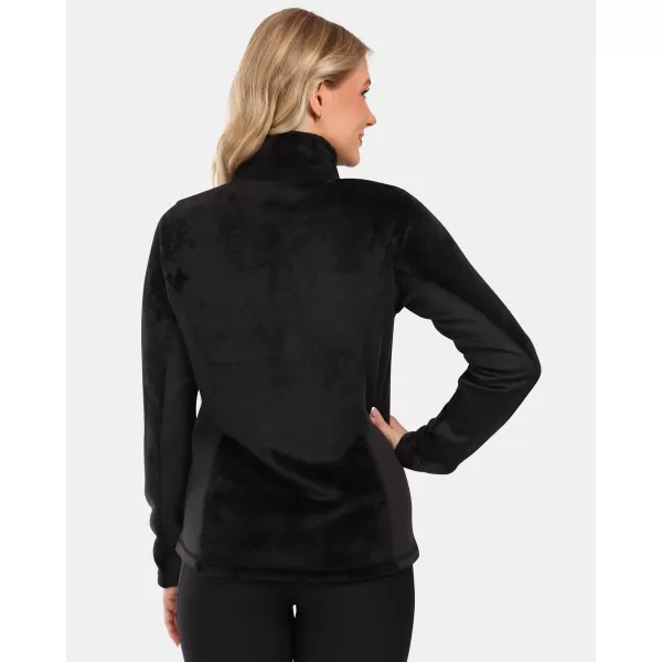  Fleece-Sweatshirt für Damen KILPI SKATHI-W ZL0206KI SCHWARZ 