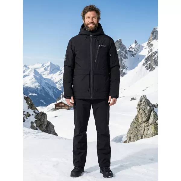  Herren-Winterjacke ALTISPORT GAL SCHWARZ 