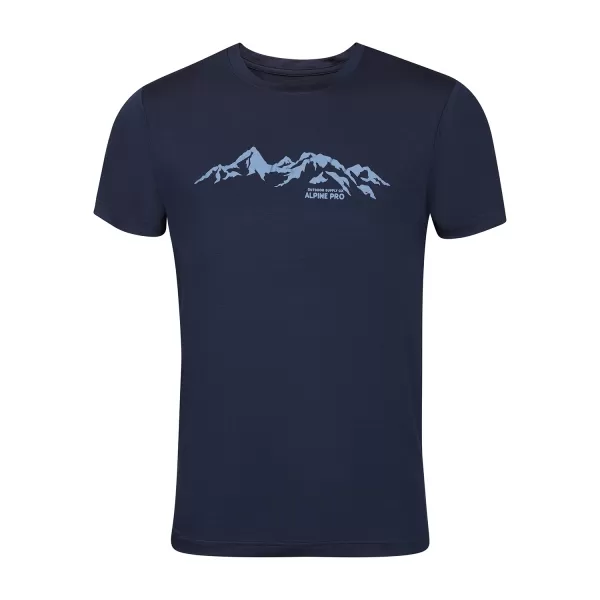  Herren -funktionales Hemd ALPINE PRO LYOR BLAU 