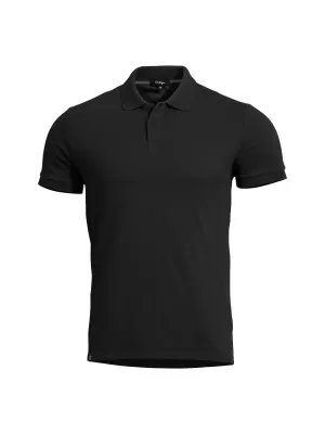 Herren-T-Shirt mit Kragen PENTAGON MOTH PIQUET POLO SHIRT K09047 SCHWARZ