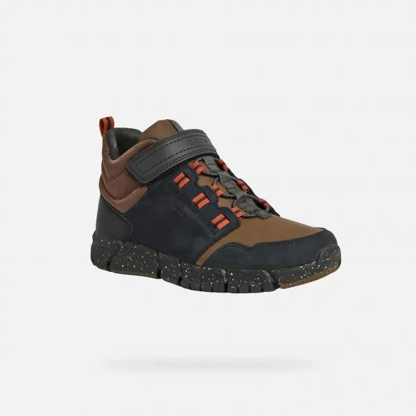  Stiefeletten für Jungen GEOX FLEXYPER BOY B ABX J949XA032FUC0948 SCHWARZ 