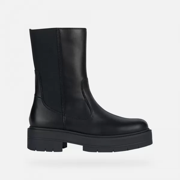  Damen-Stiefeletten GEOX SPHERICA EC7 SCHWARZ 