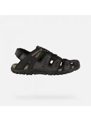 Herrensandalen GEOX STRADA SCHWARZ