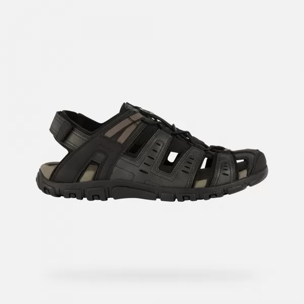  Herrensandalen GEOX STRADA SCHWARZ 