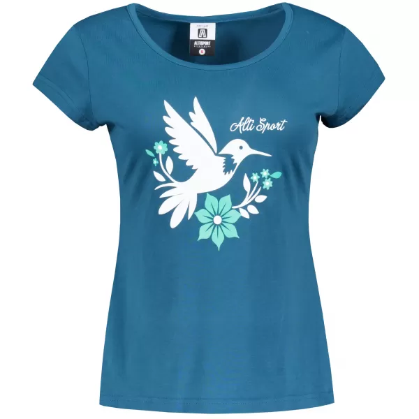  Frauen t -Shirt mit kurzen Ärmeln ALTISPORT ALW192122 KEROSIN 