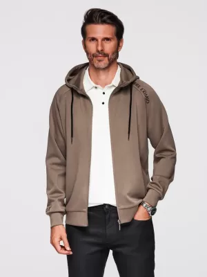 Herren-Sweatshirt OMBRE OM-SSZP-0216 GRAUBRAUN