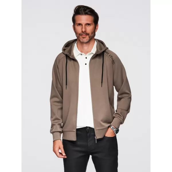  Herren-Sweatshirt OMBRE OM-SSZP-0216 GRAUBRAUN 