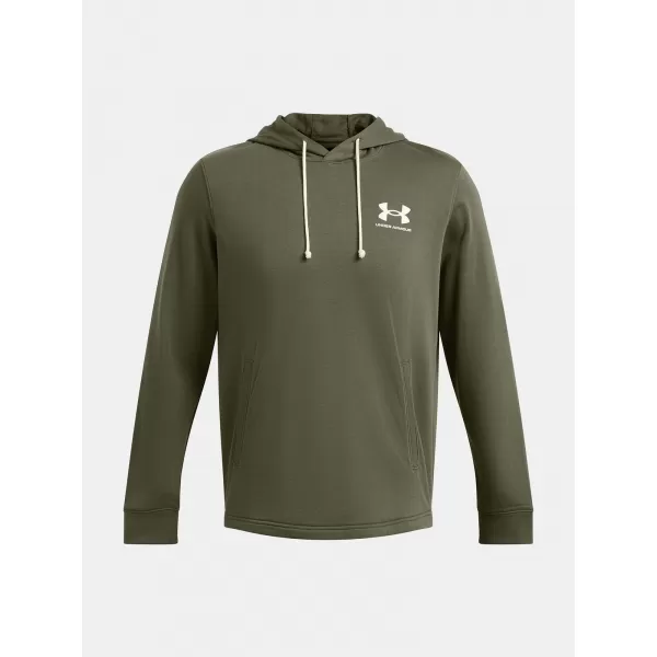  Herren-Sweatshirt UNDER ARMOUR UA RIVAL TERRY LC HD 1370401-390 GRÜN 