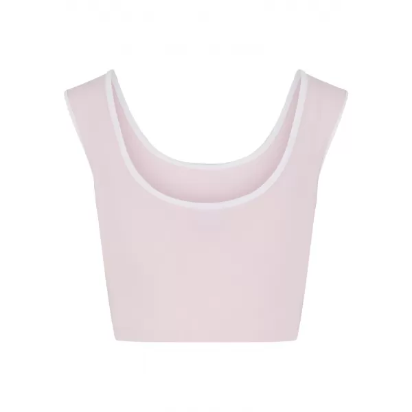  Damen-Tanktop URBAN CLASSICS TB7486A ERRÖTETES ROSA/WEIß/WEIß/SCHWARZ 