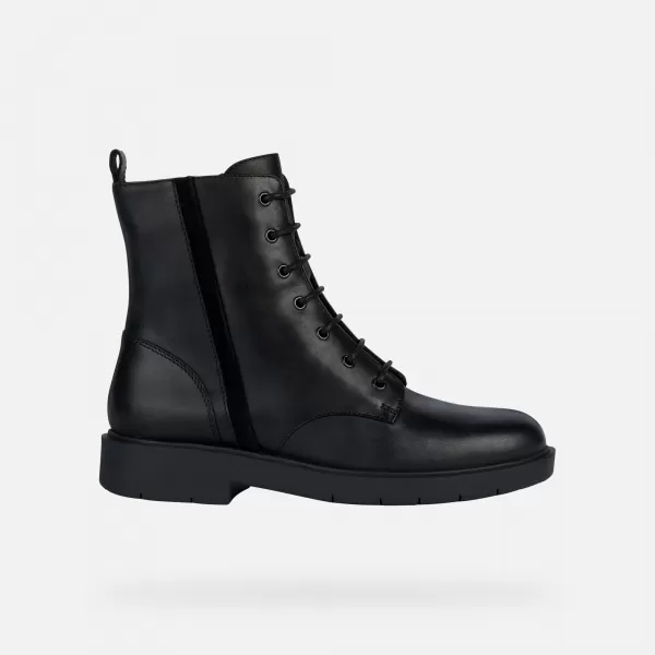  Damen-Stiefeletten GEOX SPHERICA EC1 G004200 SCHWARZ 