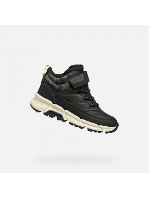 Stiefeletten für Jungen GEOX FLEXYPER PLUS J36LCG0MEMNC0033 SCHWARZ