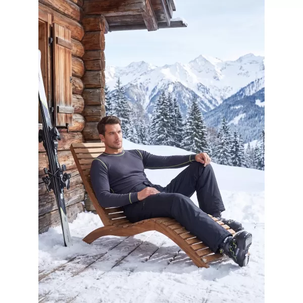  Herren-Thermoset ALTISPORT GAIN DUNKELGRAU/LIMONE 