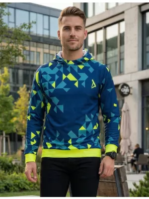 Hochwertiges Funktions-Sweatshirt für Herren ALTISPORT VOJ/ALM108MI01 MARINE-NEONGELB
