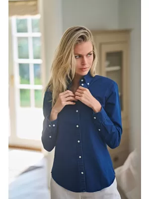 Damenhemd TEE JAYS | TJ 4003 INDIGOBLAU