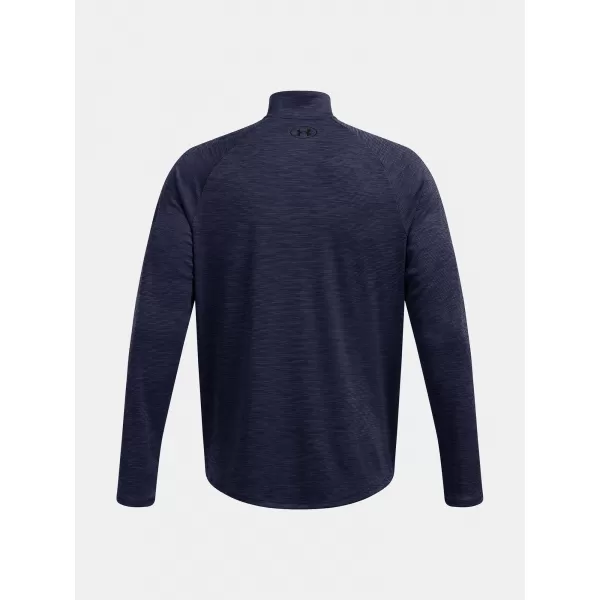  Herren-T-Shirt UNDER ARMOUR UA TECH TEXTURED 1/2 ZIP 1382797-410 BLAU 