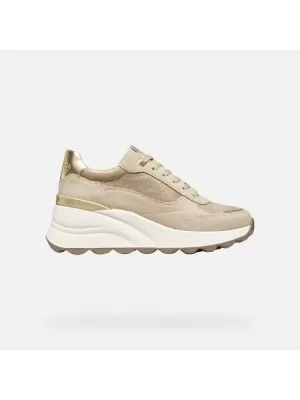 Damen-Sneaker GEOX SPHERICA EC13 G009316 CREMIG