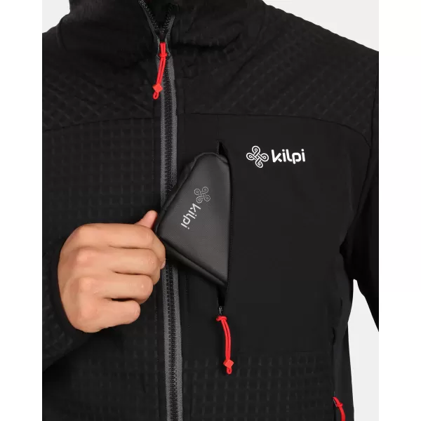  Fleece-Sweatshirt für Herren KILPI FRENI-M ZM0203KI SCHWARZ 