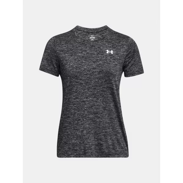  Damen-T-Shirt UNDER ARMOUR TECH SSC- TWIST 1384230-001 SCHWARZ 