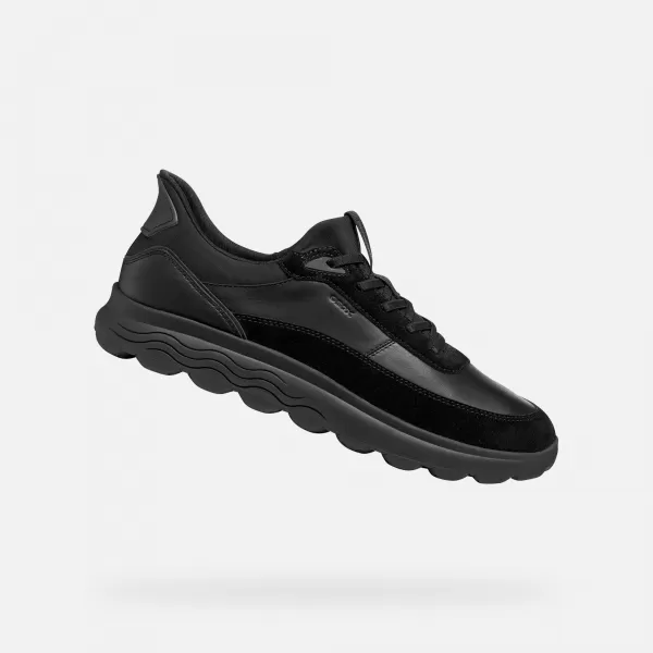  Herren-Sneaker GEOX SPHERICA PLUS G011482 SCHWARZ 