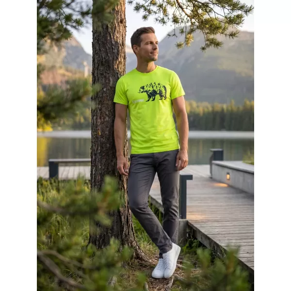  Herren t -Shirt mit kurzen Ärmeln ALTISPORT ALM193129 KALK 