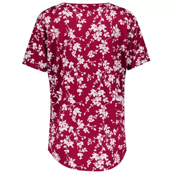  Damen-T-Shirt ALTISPORT GYLDA BURGUND 