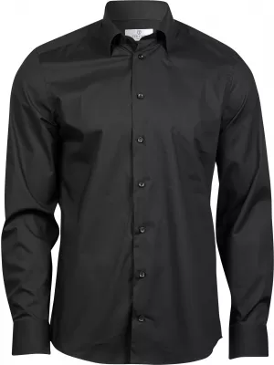 Herrenhemd TEE JAYS | TJ 4024 SCHWARZ