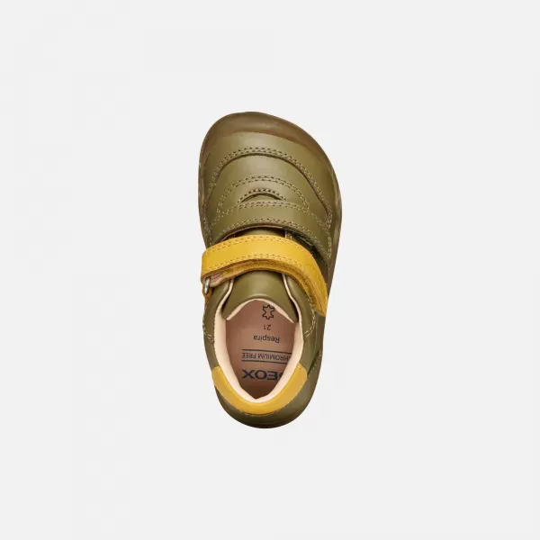  Jungen barfuß GEOX STEPPIEUP B565WC00085CE32P KHAKI 