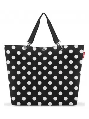 Handtasche REISENTHEL SHOPPER XL PUNKTE WEIß