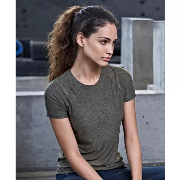  Damen-T-Shirt TEE JAYS | TJ 7021 SCHWARZE MELANGE 