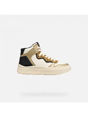 Mädchen-Sneaker GEOX LAQUINNY J56M3B054AJC1M2U CREMIG