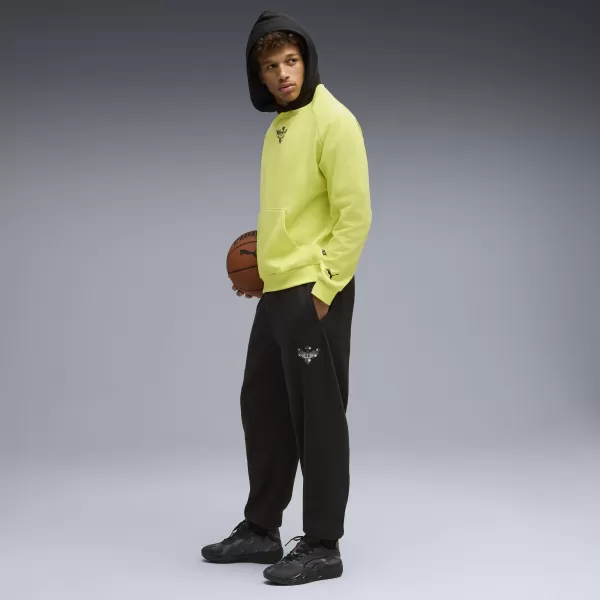  Herren-Sweatshirt PUMA MELO ALWAYZ ON 1 HOODIE 63075205 ZITRONENSORBET 
