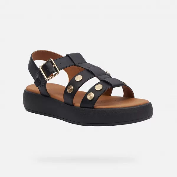  Damensandalen GEOX CAMALEI G000986 SCHWARZ 