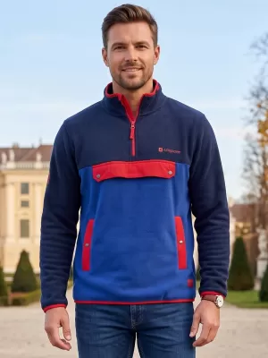 Fleece-Sweatshirt für Herren ALTISPORT GARM BLAU